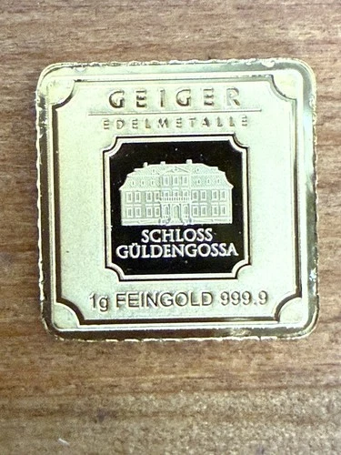 GEIGER SCHLOSS GÜLDENGOSSA 1g Fine GOLD 999.9