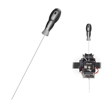 Creality Clog Poke,3D Printer Nozzle Cleaning Kit,Φ1.5mm L210mm Prolong Throat 