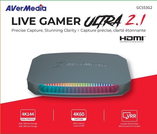 AVerMedia Live Gamer Ultra 2.1-4K Plug & Play Capture Card w/ VRR & HDR - Picture 9 of 13