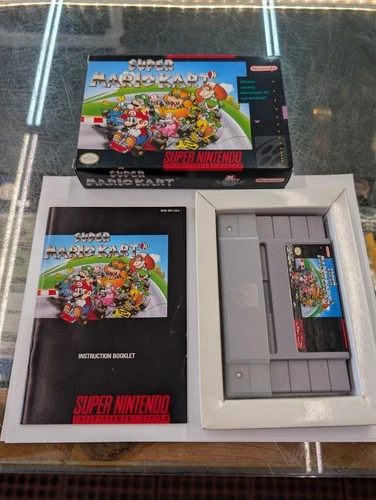 New ListingSuper Mario Kart : Super Nintendo SNES Video Game Cart CIB GREAT!!!