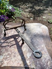 RARE GEORGIAN IRON DOWNHEARTH TOASTER