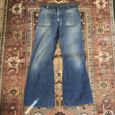 90s Navdungaree US Flare Denim front pocket Jeans Bell Bottom Flares 30 X 30