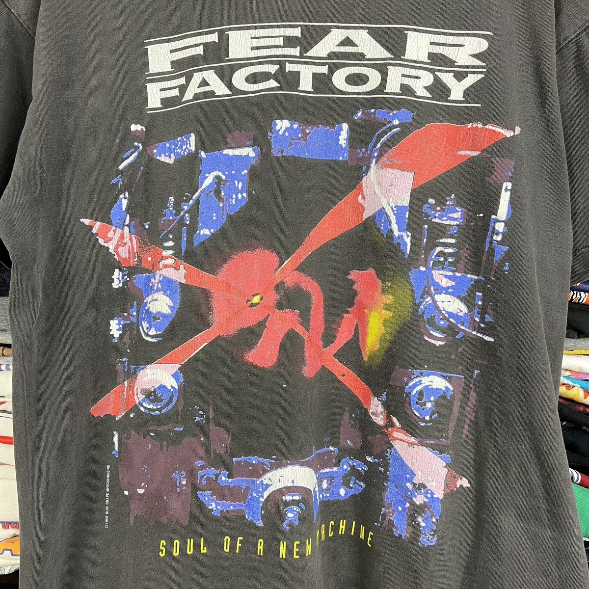 Vintage 90s Fear Factory 1993 Soul Of A New Machine Shirt Size