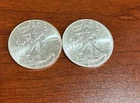 2 X 2013 American 1oz Silver Eagle $1 Coins Sold As Set! FREE SHIPPING 📦🚀