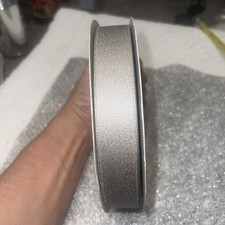 Gray Glitter Ribbon- A Roll of 100 yards polyester satin 1.2 " width