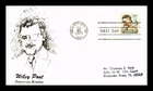 US COVER WILEY POST AVIATION PIONEER AIR MAIL FDC THERMOGRAPHED CACHET