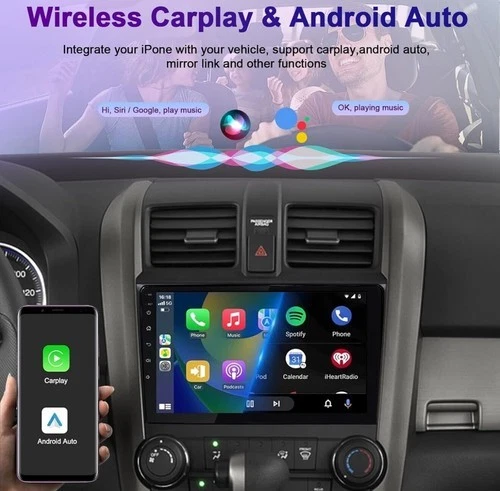 4+128G Car Stereo for Honda CRV 2007-2011 9” Touch Screen, Carplay, Android Auto - Image 3 of 4