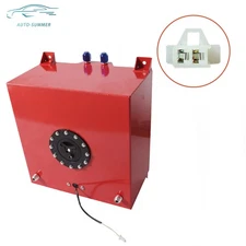 10 Gallon Coated Aluminum Racing/drifting Fuel Cell Gas Tank+ Level Sender Red