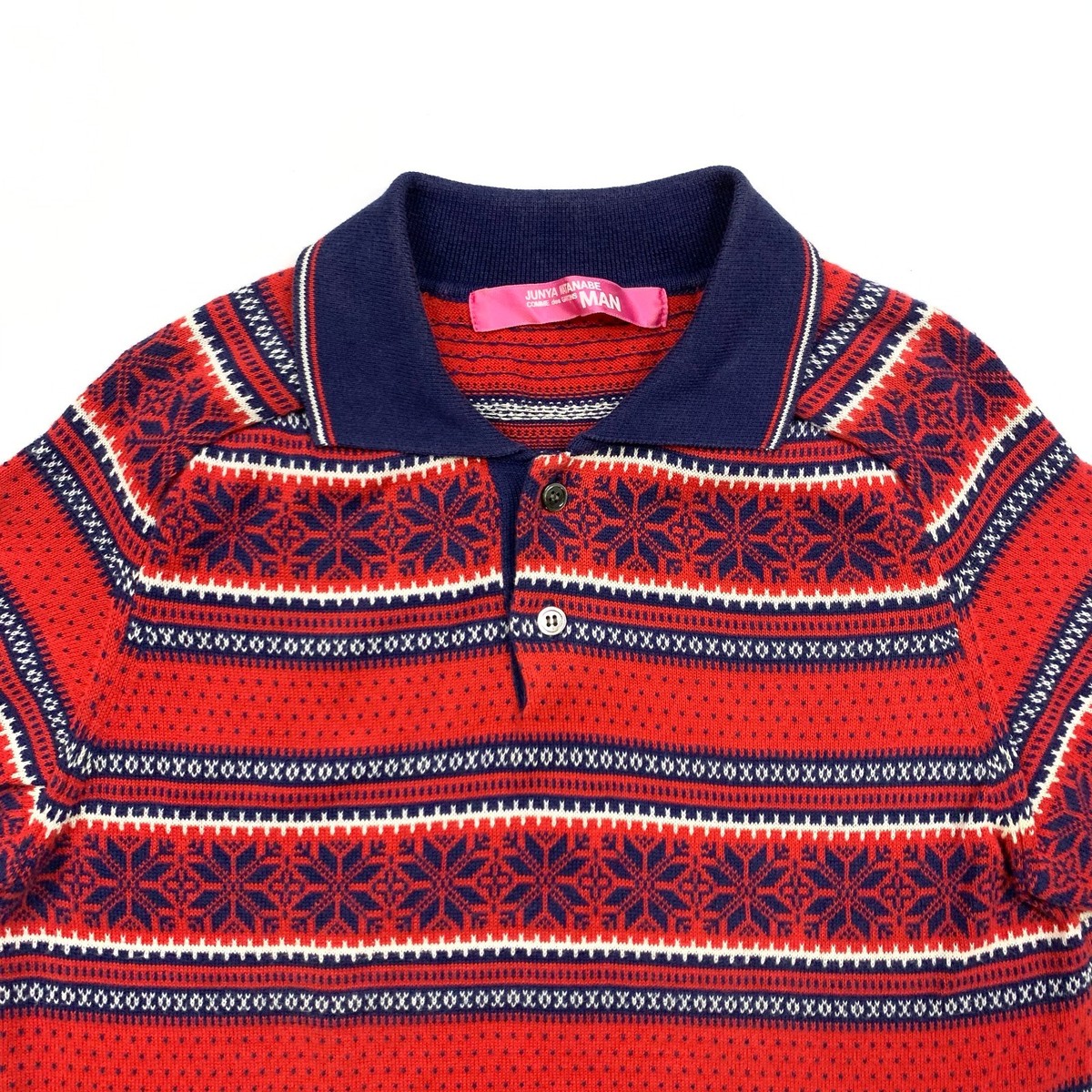junya watanabe CDG Pink Label Womens 2005 Winter Knit Polo