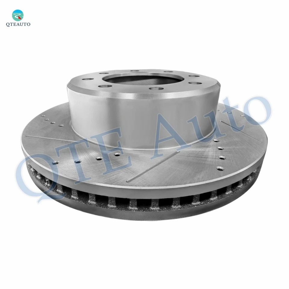 Rotores de disco de freno delanteros ranurados perforados 360 mm para RAM 3500 2011-2018 Foto 3 de 4