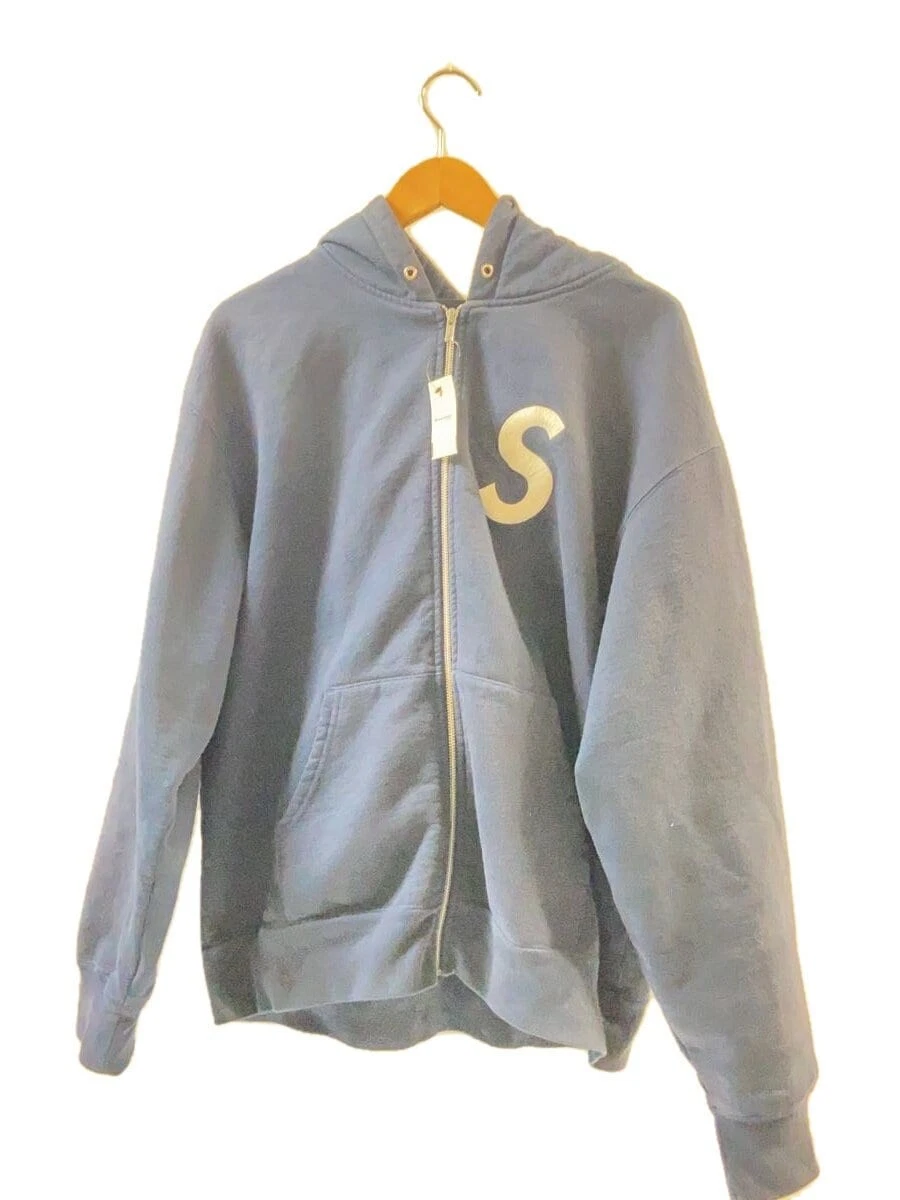 Sweat à capuche zippé Supreme bleu marine L occasion