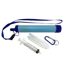 Emergency Portable Water Filtration Straw Hiking Camping Water Purifier Filter
