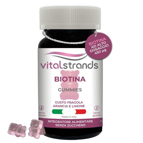 VITALSTRANDS | Biotina Capelli E Unghie Ad Alto Dosaggio | Orsetti Gommosi Capel
