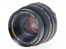 Minolta MD Rokkor-X 50mm f/1.7 Manual Focus Lens Made in Japan Tested