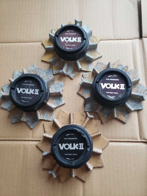 RAYS VOLK-II Volk Racing Aluminium Radnabenkappen 4er Set