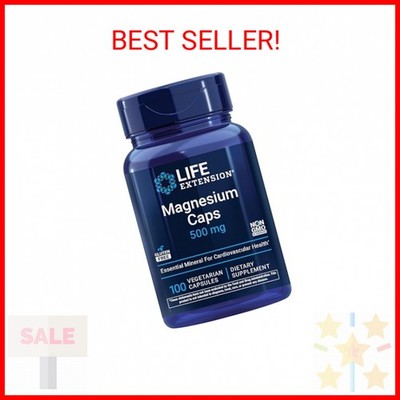 Life Extension Magnesium Caps, 500 mg, Magnesium Oxide, Citrate, and Succinate,