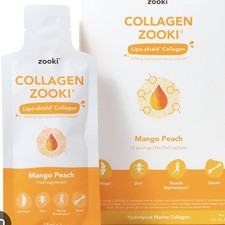 Zooki 5000mg Marine Collagen  30 Liquid Sachets Hydrolysed Marine Collagen 