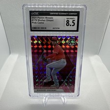 2021 Panini Mosaic - Shohei Ohtani #179 Pink Camo Mosaic Prizm