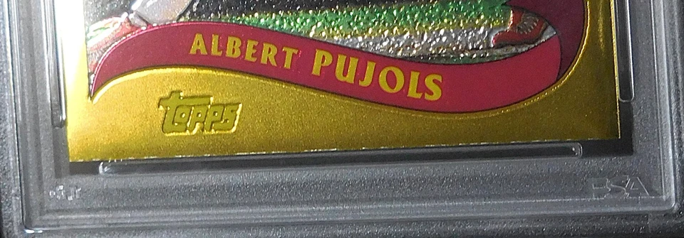 Topps Rookie Cup 2005 Albert Pujols #123 '02 reimpresión cromada/25 Cardinals PSA 8 Foto 4 de 4