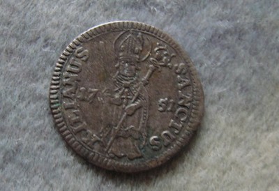 1 Schilling 1751.   Würzburg,  Bistum.