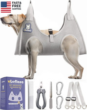 Dog Grooming Hammock Harness for Dogs  Cats with Pet Nail Clipper Trimmer