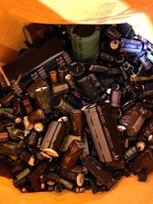 5 Pounds of Salvage capacitors for scrap Gold Silver Recovery
