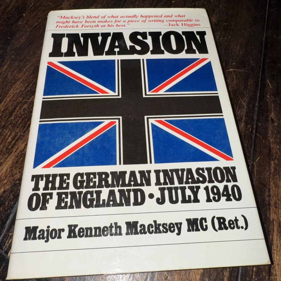 Vintage 1980 Invasion The German invasion of England• July 1940 Major Macksey MC Foto 3 de 4