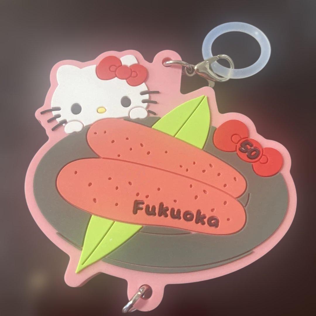 Hello Kitty Fukuoka Exclusive Acrylic Keychain Souvenir