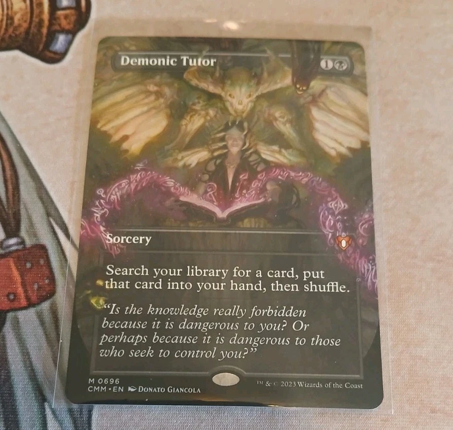 Demonic Tutor Magic: The Gathering Near Mint or Better Individual