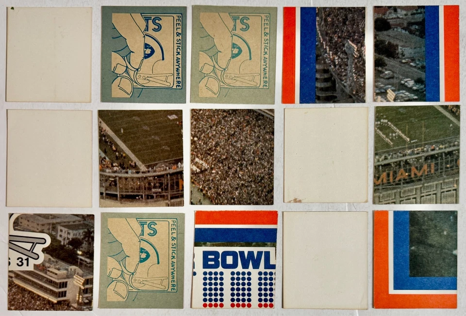 1970s Fleer NFL Hi-Gloss Patches Football Team Logo Stickers Vintage Lot of 15 - Image 4 of 4