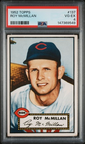 1952 TOPPS #137 ROY MCMILLAN PSA 4
