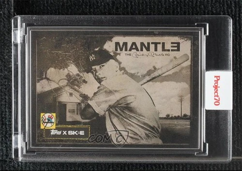 2021 Topps Project 70 Artist Proof Silver Frame /51 Mickey Mantle by DJ Skee HOF