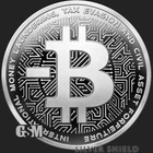 2026 - NEGATIVE BITCOIN - 1oz .999 Fine Silver Shield Round Proof  MICROMINTAGE