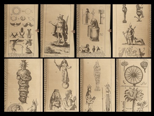 1739 1ed Astrology Cosmogony Occult Pagan Egyptian Mythology Illustrated Pluche - Picture 2 of 24
