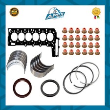 BMW 3.0 N57 MOTORE DIESEL N57D30 GUARNIZIONE TESTA + CUSCINETTI + ALTRE PARTI MOTORE