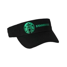 Soft Metallic Foil Design Starbucks Visor Cap