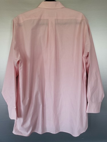 VAN HEUSEN Men's Button-Down Pink Checkered Long Sleeve Shirt Size 16 32/33 - Picture 5 of 6