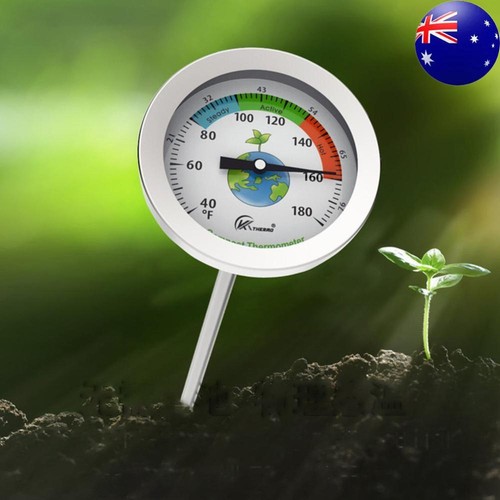 Stainless Steel 50cm Compost Soil Thermometer Tester Temperature Measuring Probe