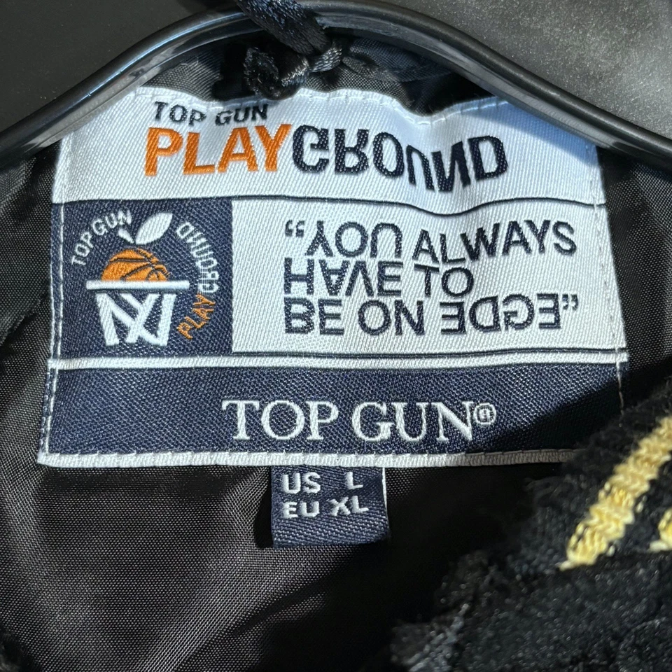 Top Gun Playground Hombres Multicolor Manga Larga Cremallera Completa Chaqueta de Cabra Talla Grande Foto 3 de 4