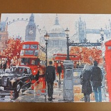 London Street Unbranded 1000 pc Jigsaw Puzzle 27x20 inches YSK-B024 COMPLETE