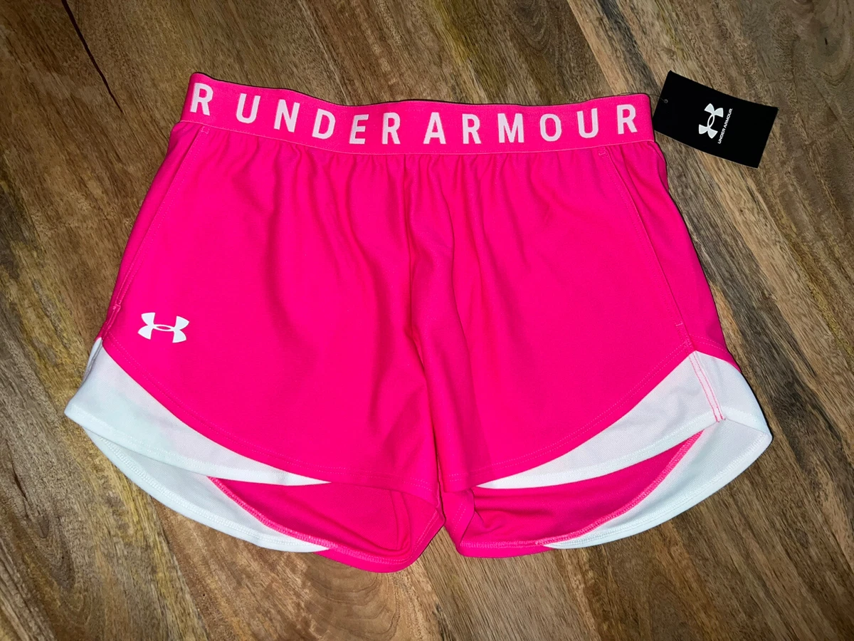 Hot pink under armour deals shorts