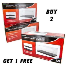 BUY 2 GET 1 FREE 1:24 Scale Acrylic Diecast Car Display Cases