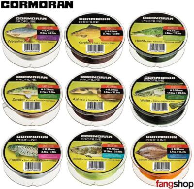 Cormoran Profiline Zielfischschnur Angelschnur monofil Karpfen zander hecht aal 