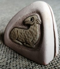 Foto Halter Postkarten Bilder Ständer christliches Lamm Motiv, Ton,