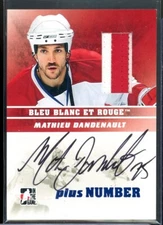 2008-09 ITG Bleu Blanc & Rouge Auto Plus Number #APMD Mathieu Dandenault */9