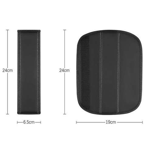 2 fundas de cinturón de seguridad de coche de cuero negro almohadillas protectoras para el hombro para Lincoln tamaño - Imagen 7 de 9