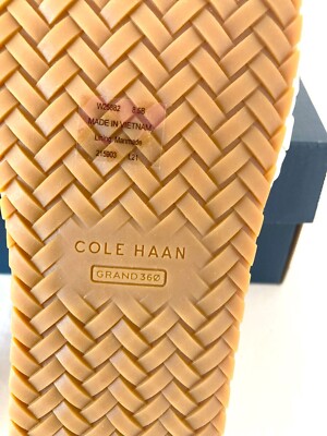Cole Haan Womens Mojave Slide Sandals Ivory Leather Size 8.5