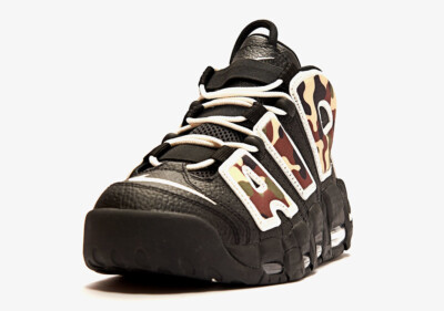 Nike Air More Uptempo '96 Camo size 7.5. Black Sail Light British