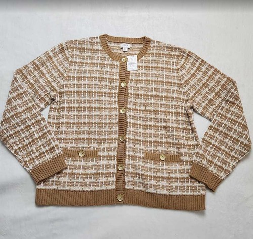 Neu Damen J Crew Factory Tweed Lady Strickjacke Pullover - Bild 1 von 14