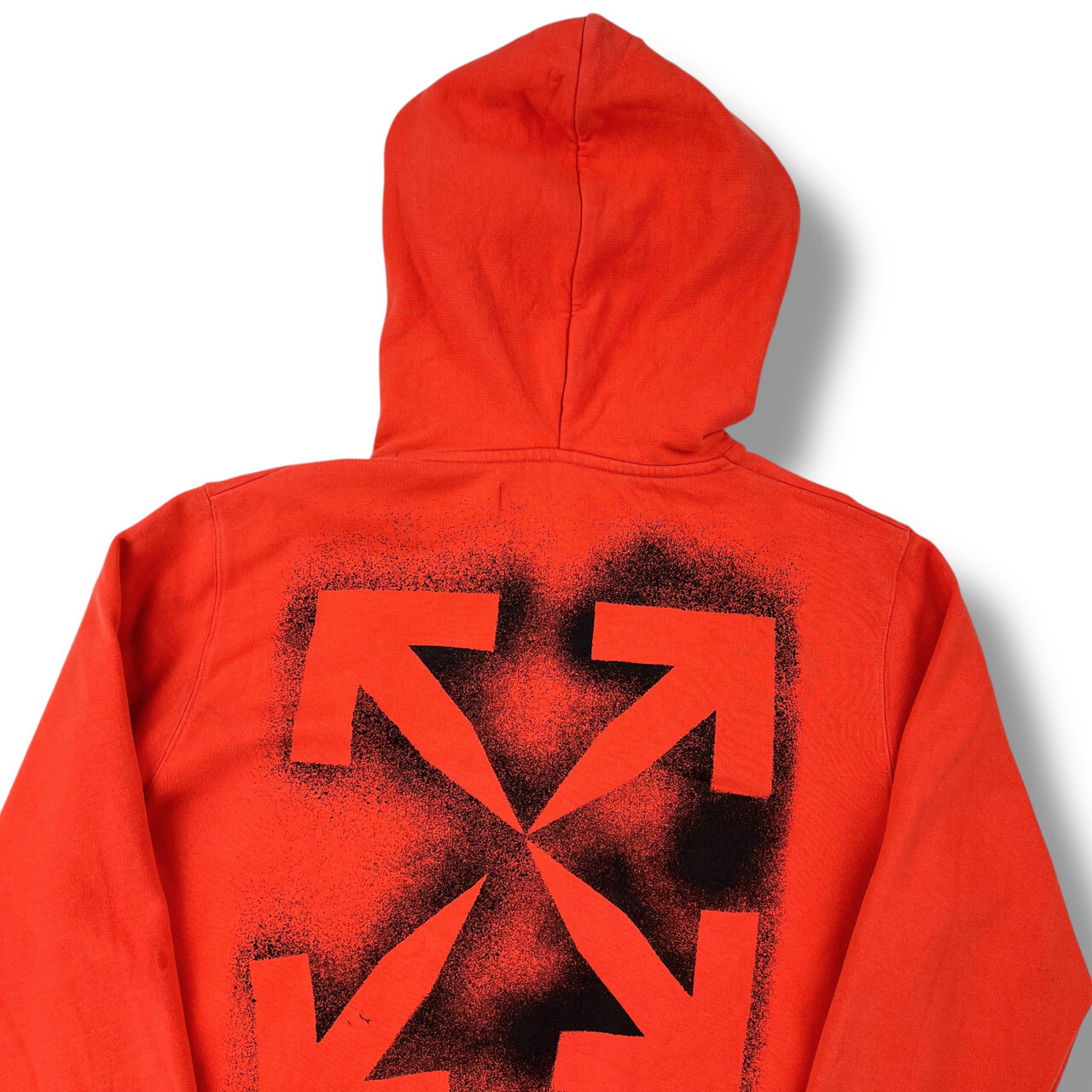 OFF WHITE X NIKE Felpa con cappuccio arancione Off White Stencil Arrows